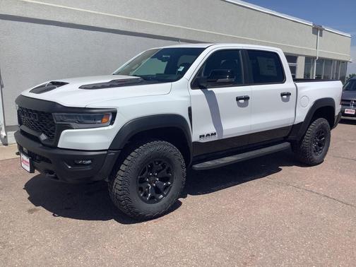 Bright White Clearcoat 2026 RAM 1500 RHO Crew Cab 4x4 5'7' Box