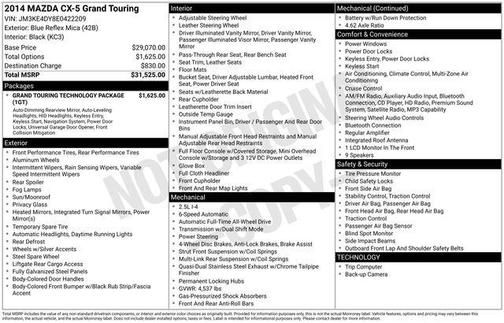 2014 Mazda CX-5 Grand Touring