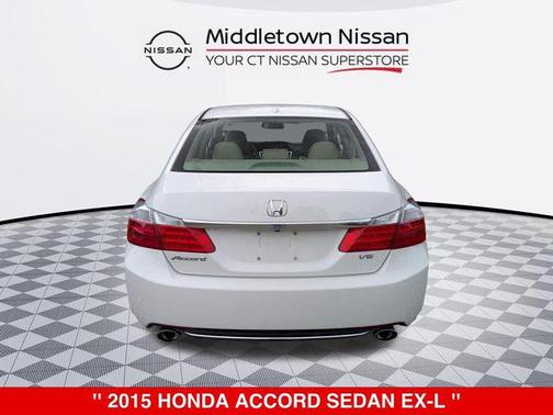 White Orchid Pearl 2015 Honda Accord EX-L
