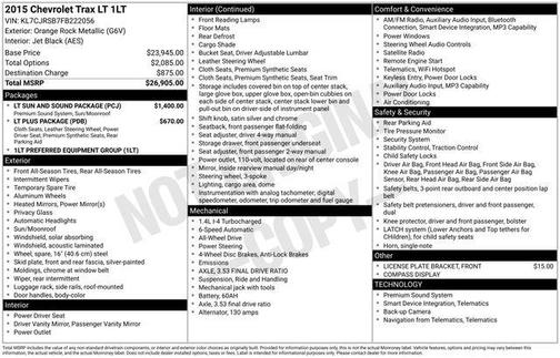 2015 Chevrolet Trax LT