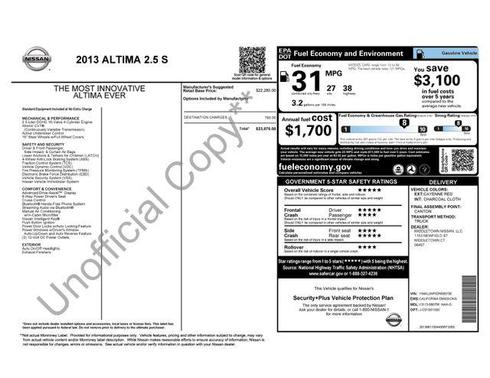 2013 Nissan Altima 2.5 S