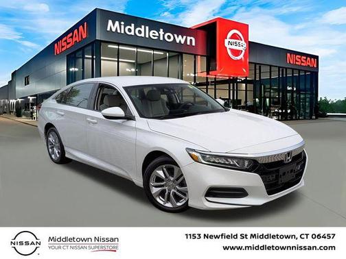 Platinum White 2018 Honda Accord LX