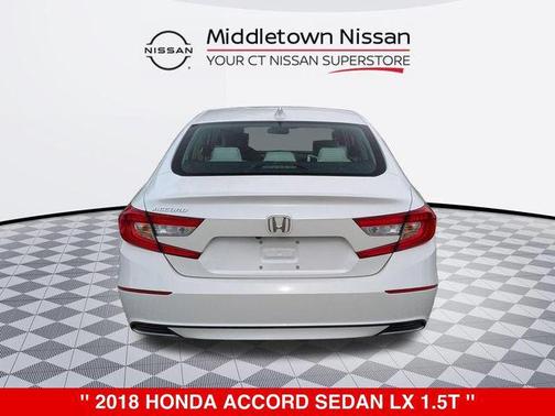 Platinum White 2018 Honda Accord LX