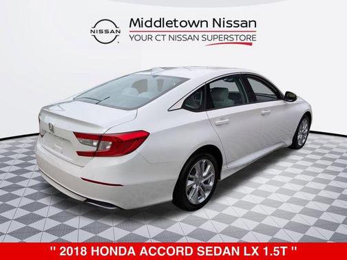 Platinum White 2018 Honda Accord LX
