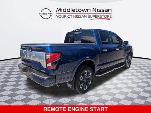 Deep Blue Pearl 2023 Nissan Titan Platinum Reserve