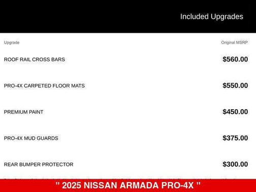 2025 Nissan Armada PRO-4X 4WD