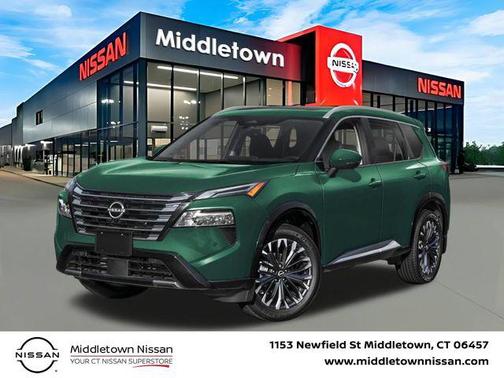 Obsidian Green 2026 Nissan Rogue Platinum