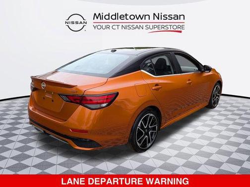 Monarch Orange Metallic/Super Black 2024 Nissan Sentra SR