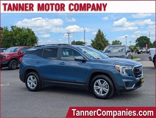 Blue 2024 GMC Terrain SLE SUV