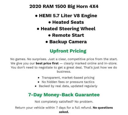 Billet Silver Metallic Clearcoat 2020 RAM 1500 Big Horn/Lone Star