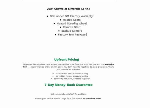 2024 Chevrolet Silverado 1500 LT