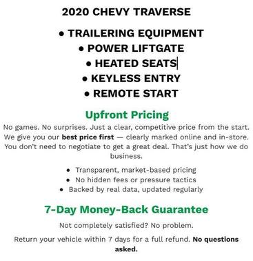 Satin Steel Metallic 2020 Chevrolet Traverse LT Cloth