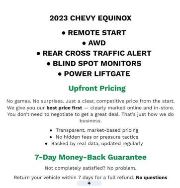 Iron Gray Metallic 2023 Chevrolet Equinox AWD RS