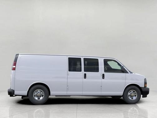 Summit White 2026 Chevrolet Express 3500 3500 Extended Wheelbase, WT, RWD