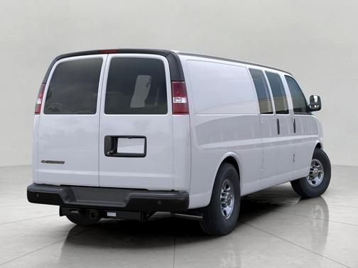 Summit White 2026 Chevrolet Express 3500 3500 Extended Wheelbase, WT, RWD