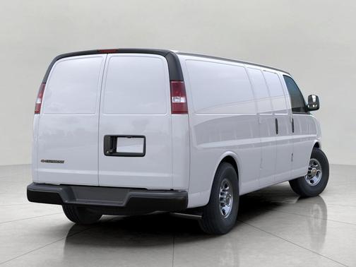 Summit White 2026 Chevrolet Express 3500 3500 Extended Wheelbase, WT, RWD