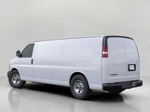 Summit White 2026 Chevrolet Express 3500 3500 Extended Wheelbase, WT, RWD