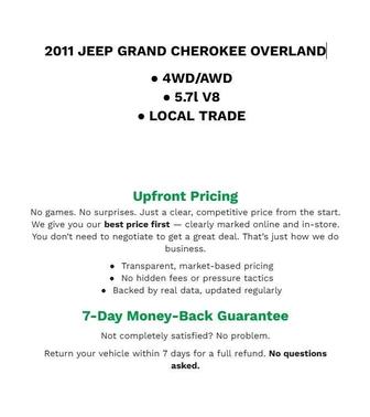 2011 Jeep Grand Cherokee Overland