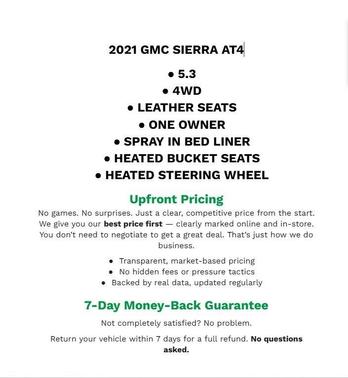 2021 GMC Sierra 1500 AT4