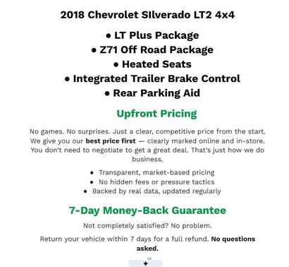 Black 2018 Chevrolet Silverado 1500 2LT