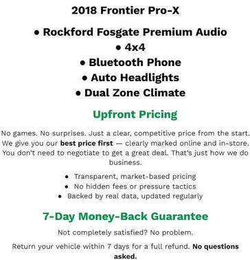 Brilliant Silver 2018 Nissan Frontier PRO-4X