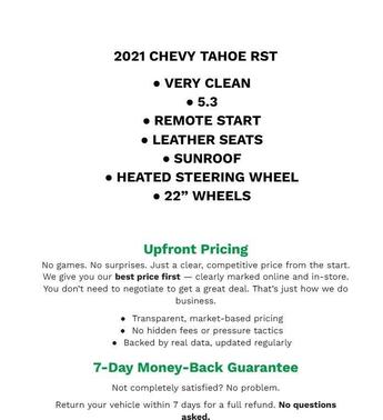 2021 Chevrolet Tahoe 4WD RST