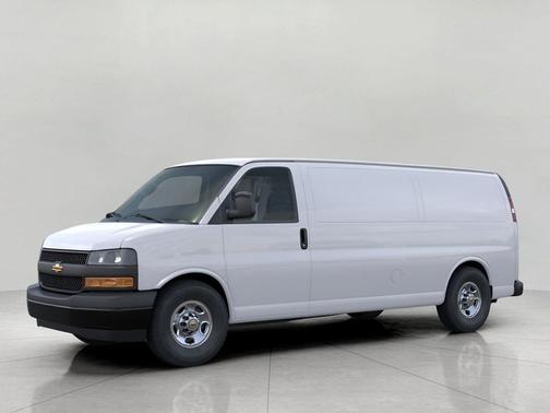 Summit White 2026 Chevrolet Express 3500 3500 Extended Wheelbase, WT, RWD