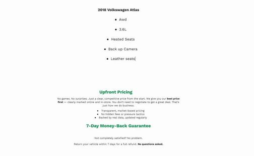 2018 Volkswagen Atlas 3.6L SE