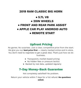 2019 RAM 1500 Big Horn