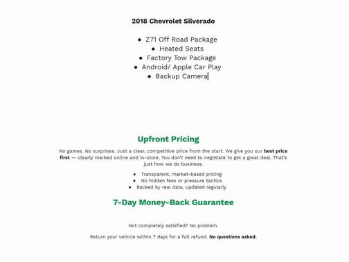 2018 Chevrolet Silverado 1500 2LT