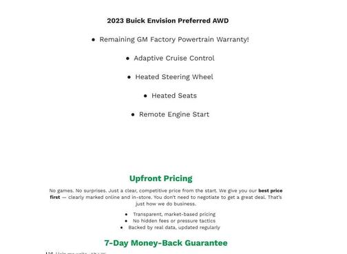 2023 Buick Envision Preferred AWD