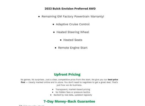 2023 Buick Envision Preferred AWD