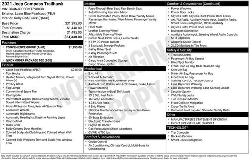 2021 Jeep Compass Trailhawk