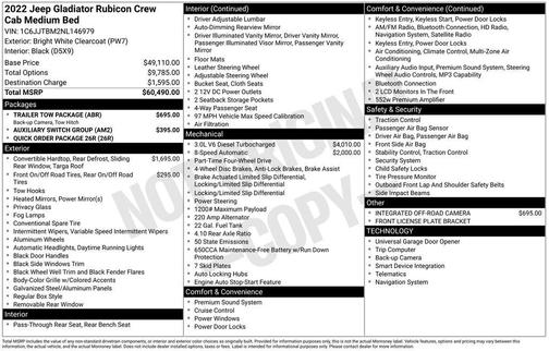 2022 Jeep Gladiator Rubicon
