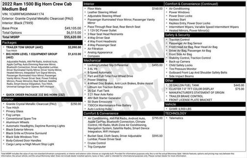 2022 RAM 1500 Big Horn/Lone Star