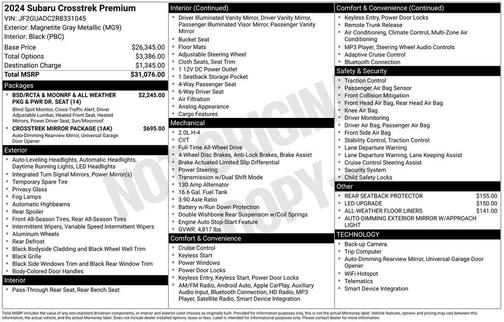 2024 Subaru Crosstrek Premium