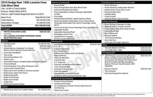 2010 Dodge Ram 1500 Laramie