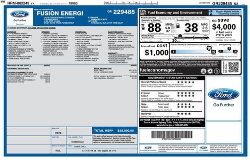 2016 Ford Fusion Energi Titanium