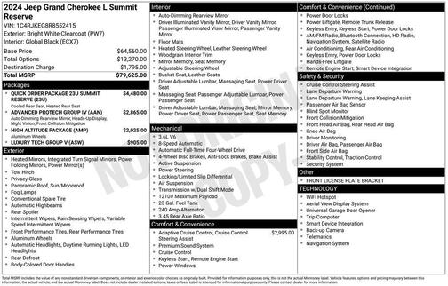 2024 Jeep Grand Cherokee L Summit Reserve