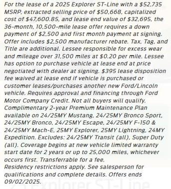 2025 Ford Explorer ST-Line