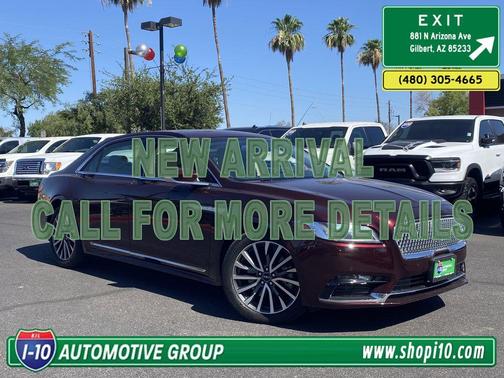 Burgundy Velvet Tinted Clearcoat 2017 Lincoln Continental Select