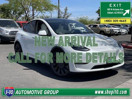 Pearl White Multi 2021 Tesla Model Y Performance