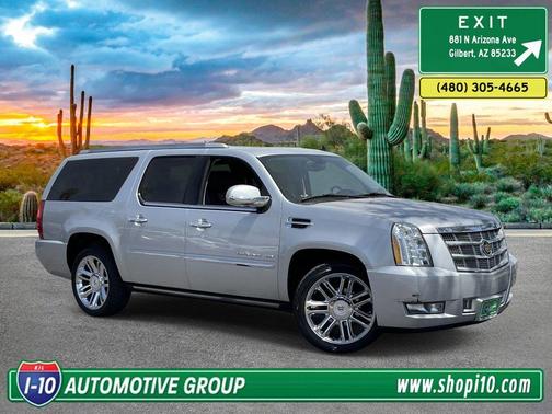 Radiant Silver Metallic 2012 Cadillac Escalade ESV Platinum Edition