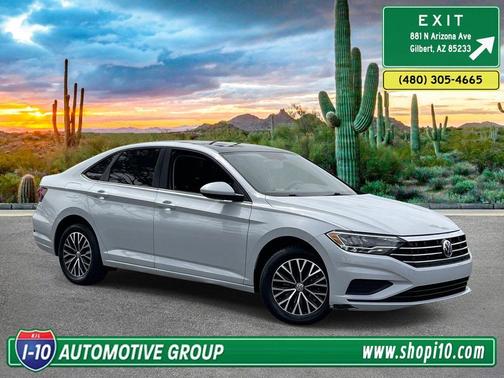 White Silver Metallic 2019 Volkswagen Jetta 1.4T SE