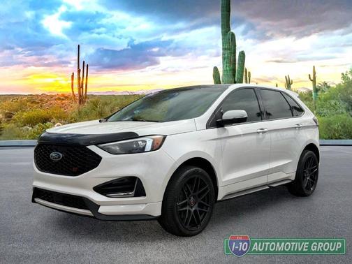 White Platinum Tri-Coat Metallic 2016 Ford Edge Sport