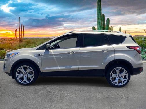White Gold Metallic 2017 Ford Escape Titanium