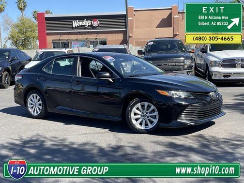 Midnight Black Metallic 2019 Toyota Camry LE