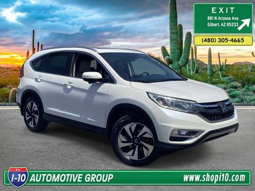 White Diamond Pearl 2015 Honda CR-V Touring