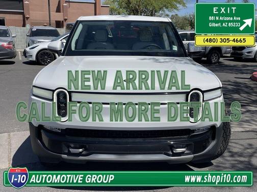 Glacier White 2022 Rivian R1T Adventure Package