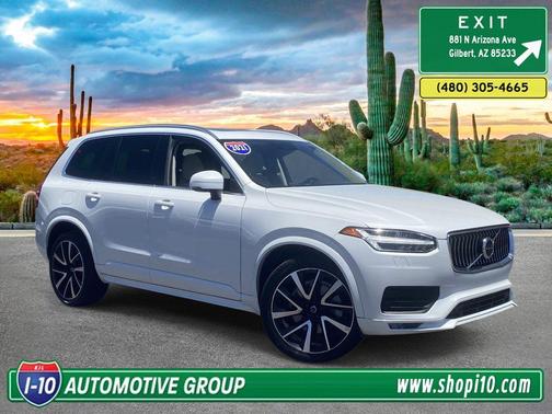 Ice White 2021 Volvo XC90 T6 Momentum 6 Passenger